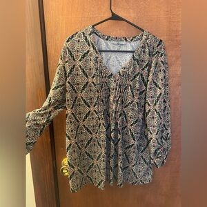 Daniel Rainn Multicolor Patterned Blouse